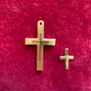 Vintage 14K Gold Cross & Child’s Cross
